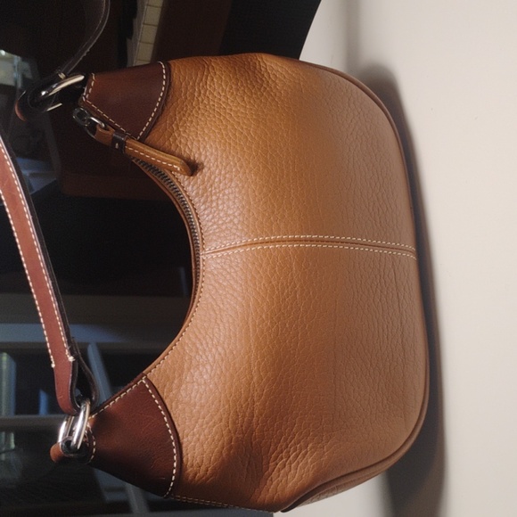 Dooney & Bourke Tan and Brown Hobo Bag - Picture 4 of 14